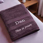 Personalised Message Towel Father Dad Mum Gift