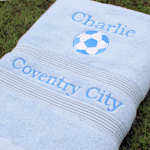 Coventry City Football Towel Sky Blues Towel