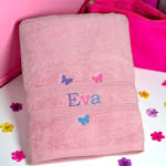 Girls Butterflies Towel