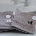 Personalised Initial Flannel Monogram Embroidered Face Cloth