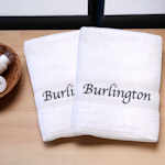 AirBnB Hotel Towel Set Pair of White Bath Towels