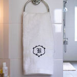 Gothic Monogram Hand Towel Choice of Hand Towel Colour