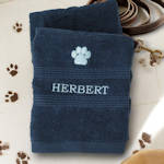 Pet Hand Towel Personalised Dog Paw Print Towel