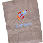 Kids Personalised Towel Childs Name Bath Towel