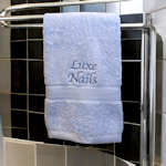 Embroidered Salon Spa Towel Personalised Business Name