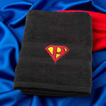 Superman Towel Personalised Super Monogram Towel