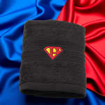 Superman Guest Towel Personalised Super Monogram Towel