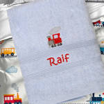 Train Towel Personalised Bath Towel