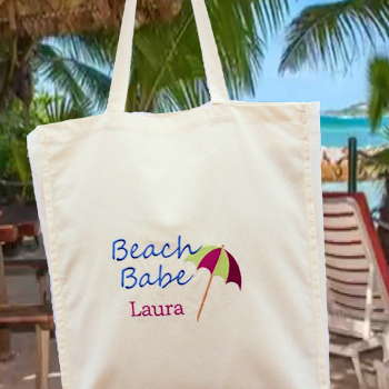 Beach Bag Personalised Beach Umbrella Tote Bag