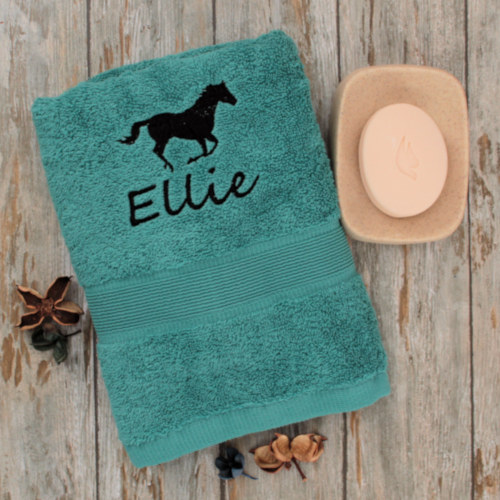 Horse Guest Towel Personalised Hand Towel