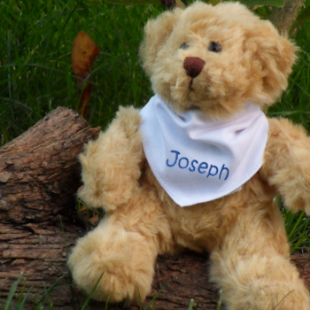 personalised baby teddy